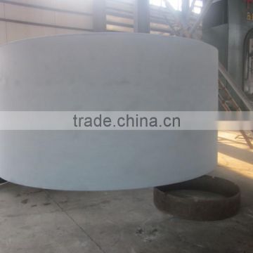 large carbon steel round shell,conical dish head for pressure vessel