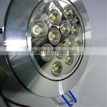 CE Approve SMD Dimmable 12W LED downlight with cut out 90mm, led down light with light 120degree