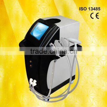 Face Lifting 2013 Tattoo Equipment Beauty 690-1200nm Products E-light+IPL+RF For Ultrasonic Scrubber Transducer