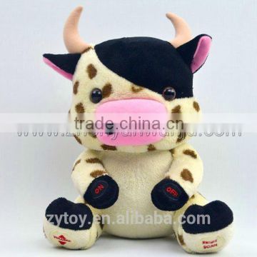 2016 new design cheap high quality stutted plush cow doll