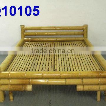 Painting Natural Bamboo Bed