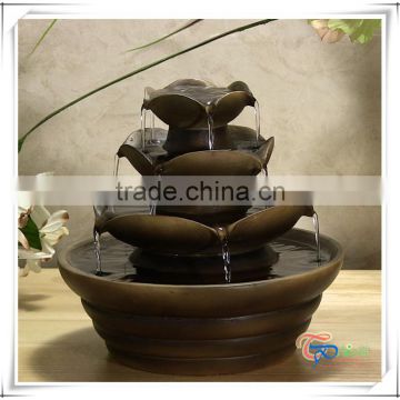 Lucky lamp shaped indoor antique feng shui water fountain