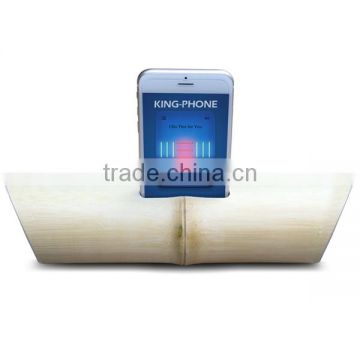 Customized logo bamboo portable speakers for mobile phone