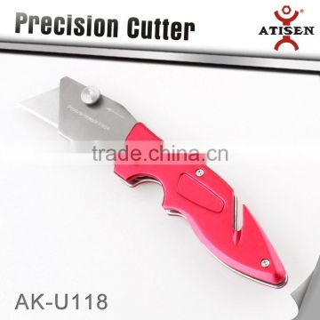Wholesale Paper Cutter Folding Utility Pocket Knife Cutter With Aluminium Handle