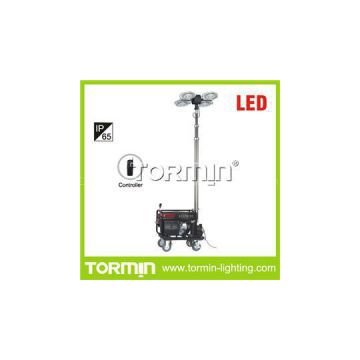 Four Light Source All Dimensional Remote Mobile Light Tower