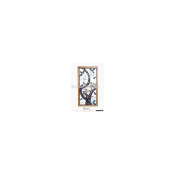 JT8A101-031 Iron wall decor with bamboo frame