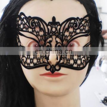 LSM06 Black Lace Eye Veil Mask, lace mask