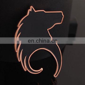 custom shape copper plated metal bottle opener