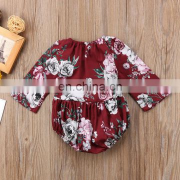 Wholesale 100% cotton baby clothes Cute soft stylish baby autumn romper baby romper