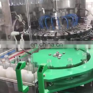 automatic carbonated glass water bottle filling and capping machine