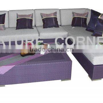 wicker rattan outdoor corner sofa set