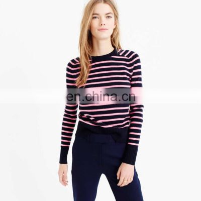 Ladies Wool Stripe Sweater Jumper,Ladies Knitwear
