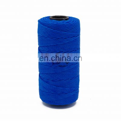 GOOD QUALITY Junchi three ply 210D 24 ply plastic colored spool pp twine