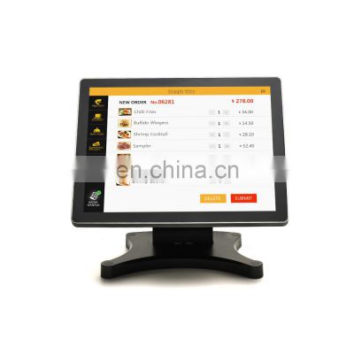 15 Inch lcd display  Desktop Pos System All In One For Restaurant/Coffee Shop Supermarket Manufacturer