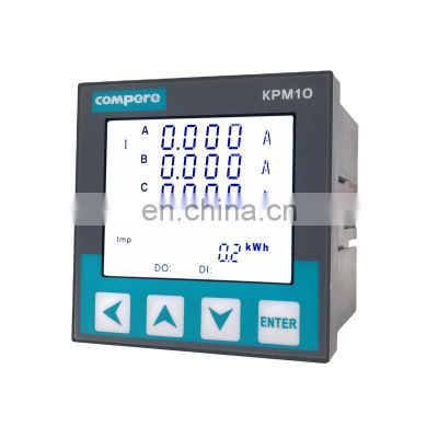 Real time monitoring modbus rs485 reading three phase power consumption meter