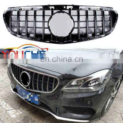 ABS front bumper grille mesh for Mercedes Benz E class W212 facelift 2014-2016 GT grill