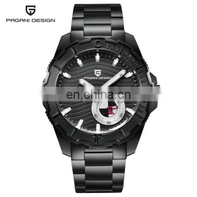 PAGANI PD-1636 Men Fashion Casual Quartz Movement Watch Business Simple Style Stainless Steel Band Watch Auto Date