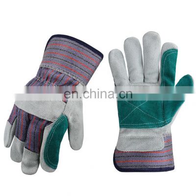 High Quality Construction Industrial Protection Safety Men Work Leather Welding Gloves