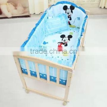 Handmade Wooden Baby Swing Cradle