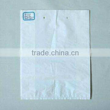 Thick White Color Flat Shopping Bags