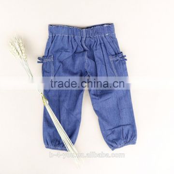 100% Cotton Tapered Ankle Baby Pants Toddler Boys Woven Denim Jogger Pant