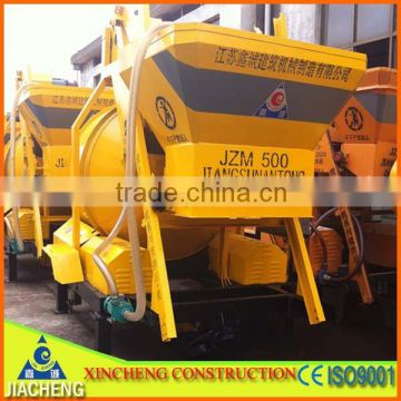 ISO&CE certificate mobile JZM500l good quality cement blender with long service life