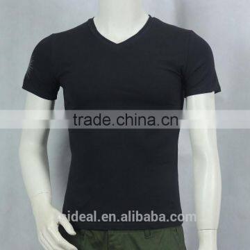 100% cotton flocking print man polo t-shirt, OEM factory in zhongshan