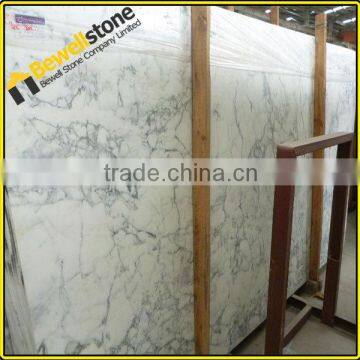 Cut to size big slab white faux marble slab
