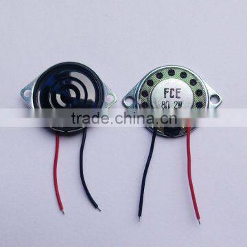 28mm 8ohm 2W micro speaker with mounting hole