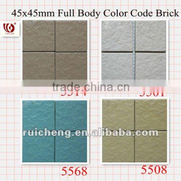 Full Body Ceramic Tile & Color code brick(45x45mm)