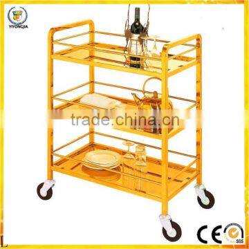 service liquor trolley for hotel restaurant Superior hotel stainless steel car