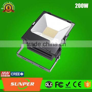 flood led 200w outdoor lamp dlc approval industrial using