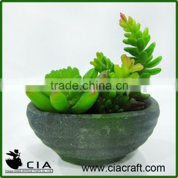 Artificial potted succulents mini bonsai evergreen artificial succulent plants