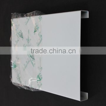 With Film Coated Metal Ceiling Panel Aluminum B - shaped Open Strip Ceiling