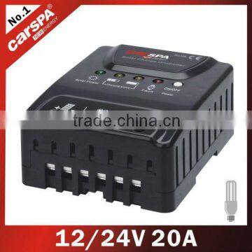 CD series 20A solar panel 12v 24v charger controllers (CD12/24-20)