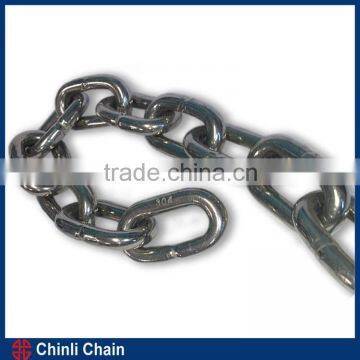 DIN5685 Standard short smooth welded point Link chain,high quality Stainless steel electrolytic polishing Link chain