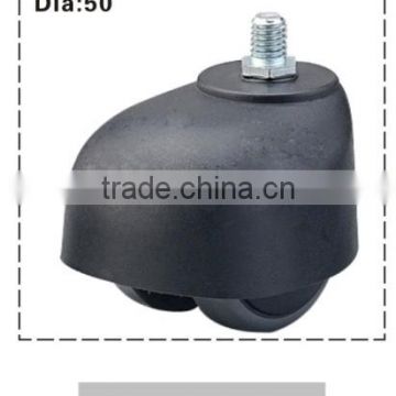 bw hot selling products wheel castor wheel with screw pin grey pu 50mm furniture casters