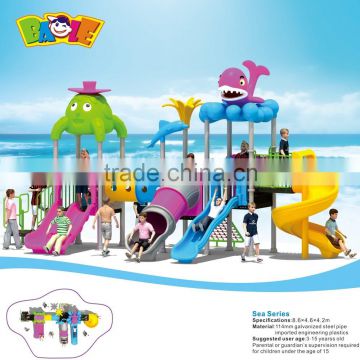 Newest Sunlight Design Cheap Kids Outdoor Play Equipment Slide Playground