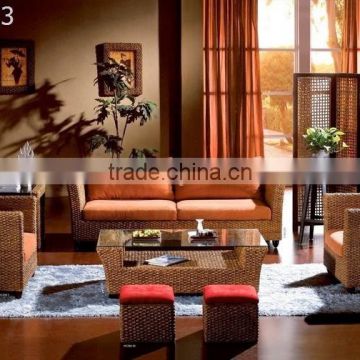 Living room sofa set furniture -Water hyacinth sofa se wicker Furniture