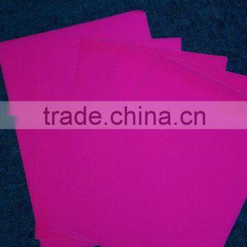 ADHESIVE FLUORESCENT LABEL PAPER