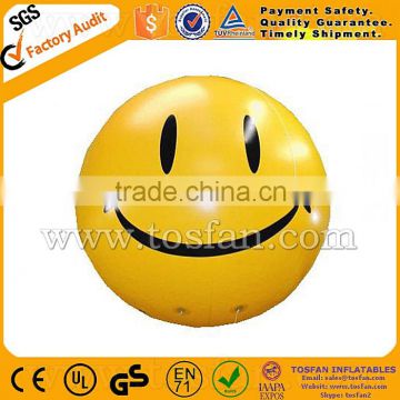 smile face inflatable helium balloon for advertising F2059