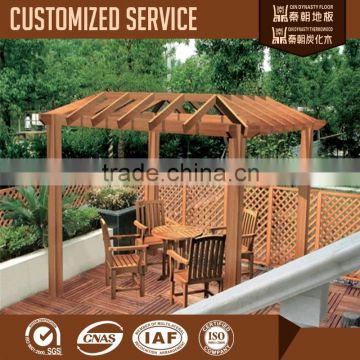 Thermowood used in Garden Decoration