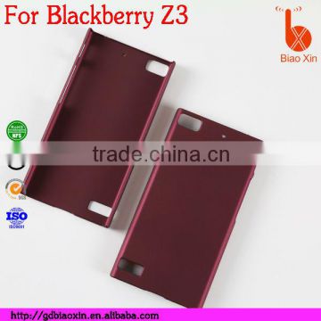Fresh New product Plastic rubber hard Case for Blackberry Z3