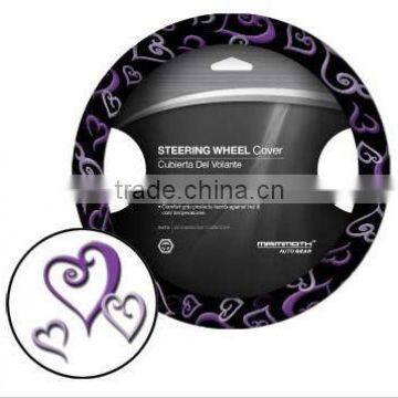 Heart-Shaped Design Pu Steering Wheel Cover Car Steering Wheel Cover Various Matierals And Colors