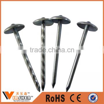 Good Price roofing nails, umbrella head roofing nails, roofing nails china