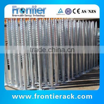 ground screw for foundations of solar mounting and fences