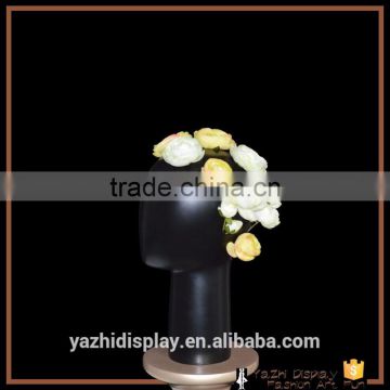 Wholesale fiberglass head shape flower vase for home decoration