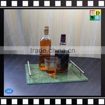 Eco-friendly acrylic wine serving tray cup holder in hotel/restaurant/home/office