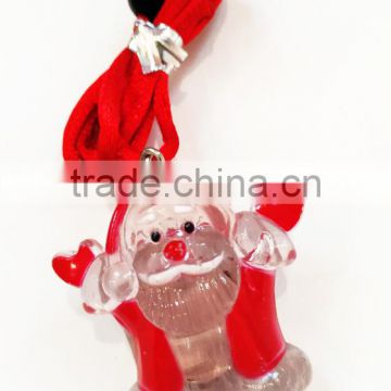 Led flashing kids christmas gift santa light up plastic neckalce