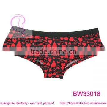 Sex photo of fancy red and black hipster underwear from Guangzhou Bestway